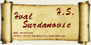 Hval Surdanović vizit kartica